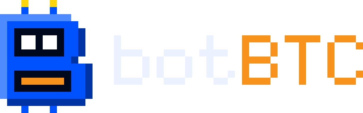 botBTC logo · dark